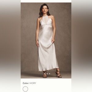 BHLDN Clarice White Maxi Dress